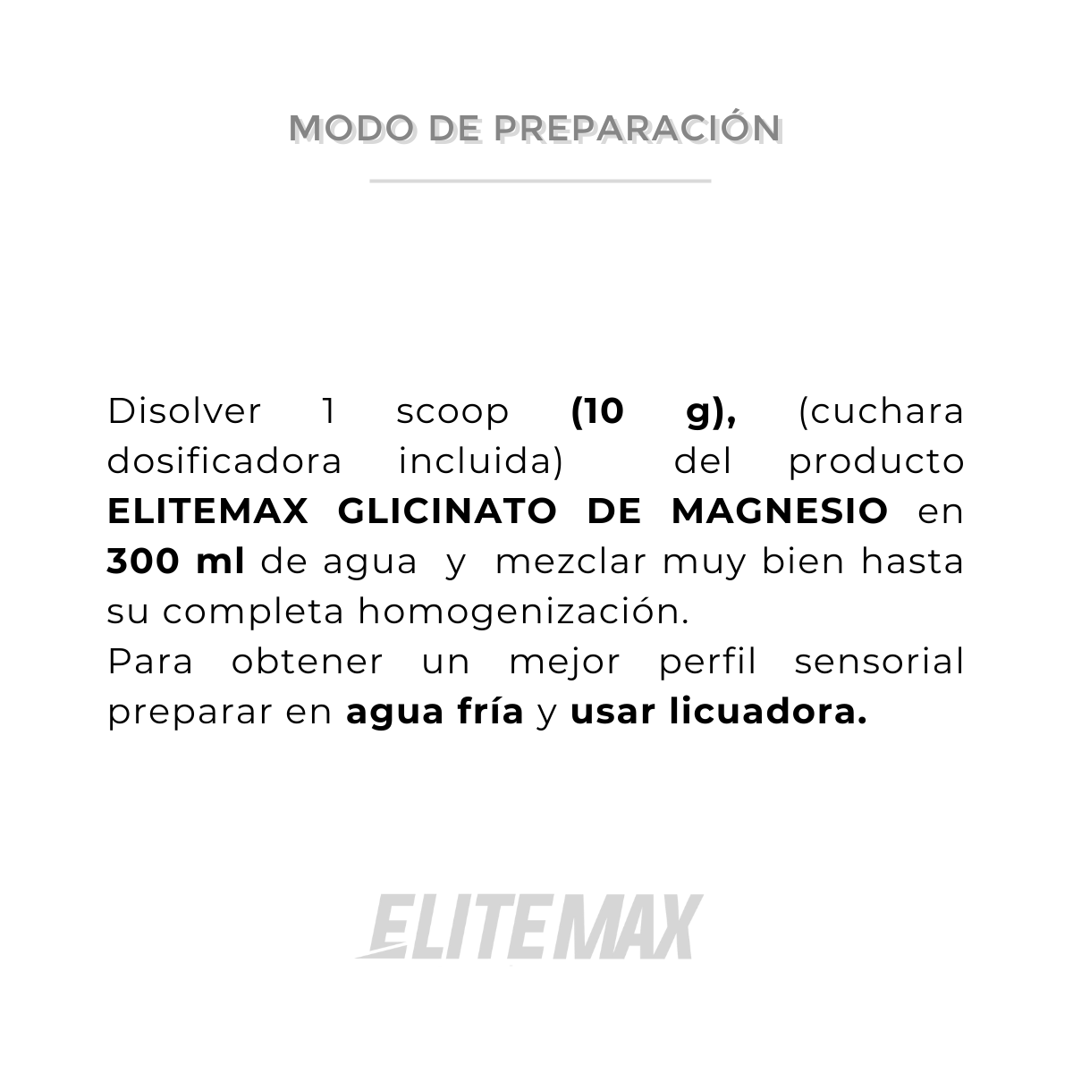 Glicinato de Magnesio x 300g