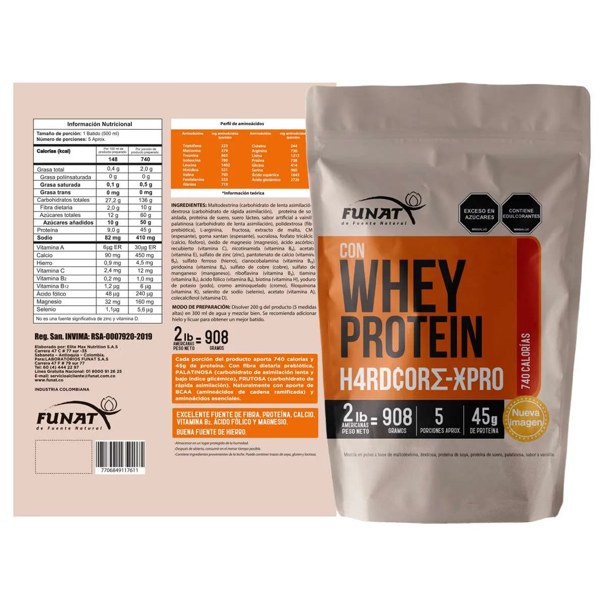 15% De Descuento En Whey Protein Hardcore X-Pro X 2lb