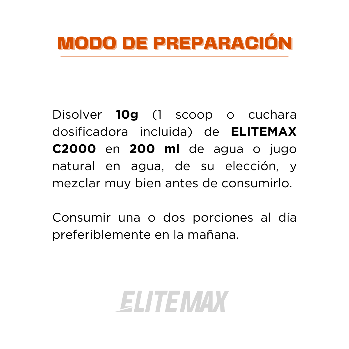 MAX C 2000 X 300G - NARANJA