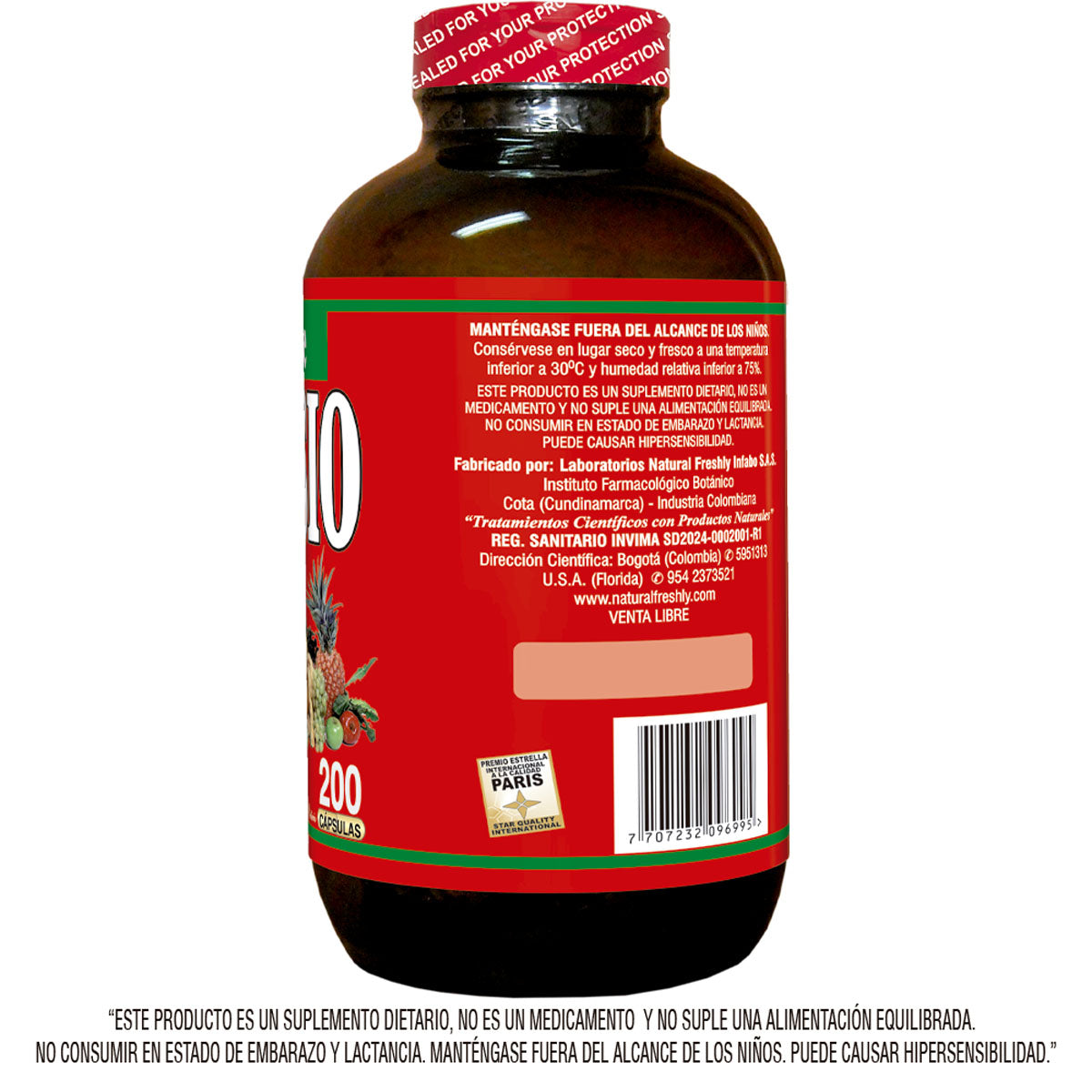 Cloruro de magnesio Familiar, Frasco x 200 capsulas