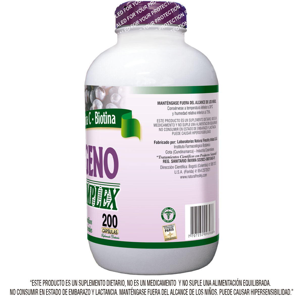 Colágeno complex, Frasco x 200 cap