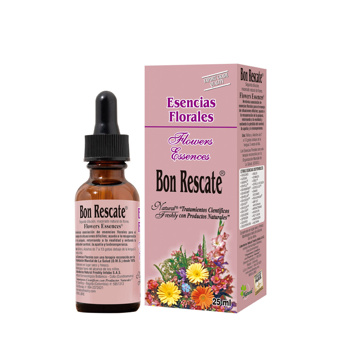 Esencia Floral europea bon rescate Frasco x 25ml