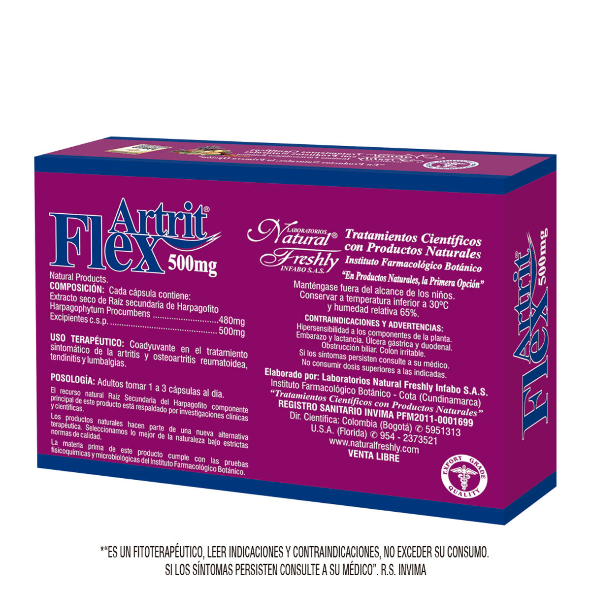 Flex artrit 500 mg x 30 cap