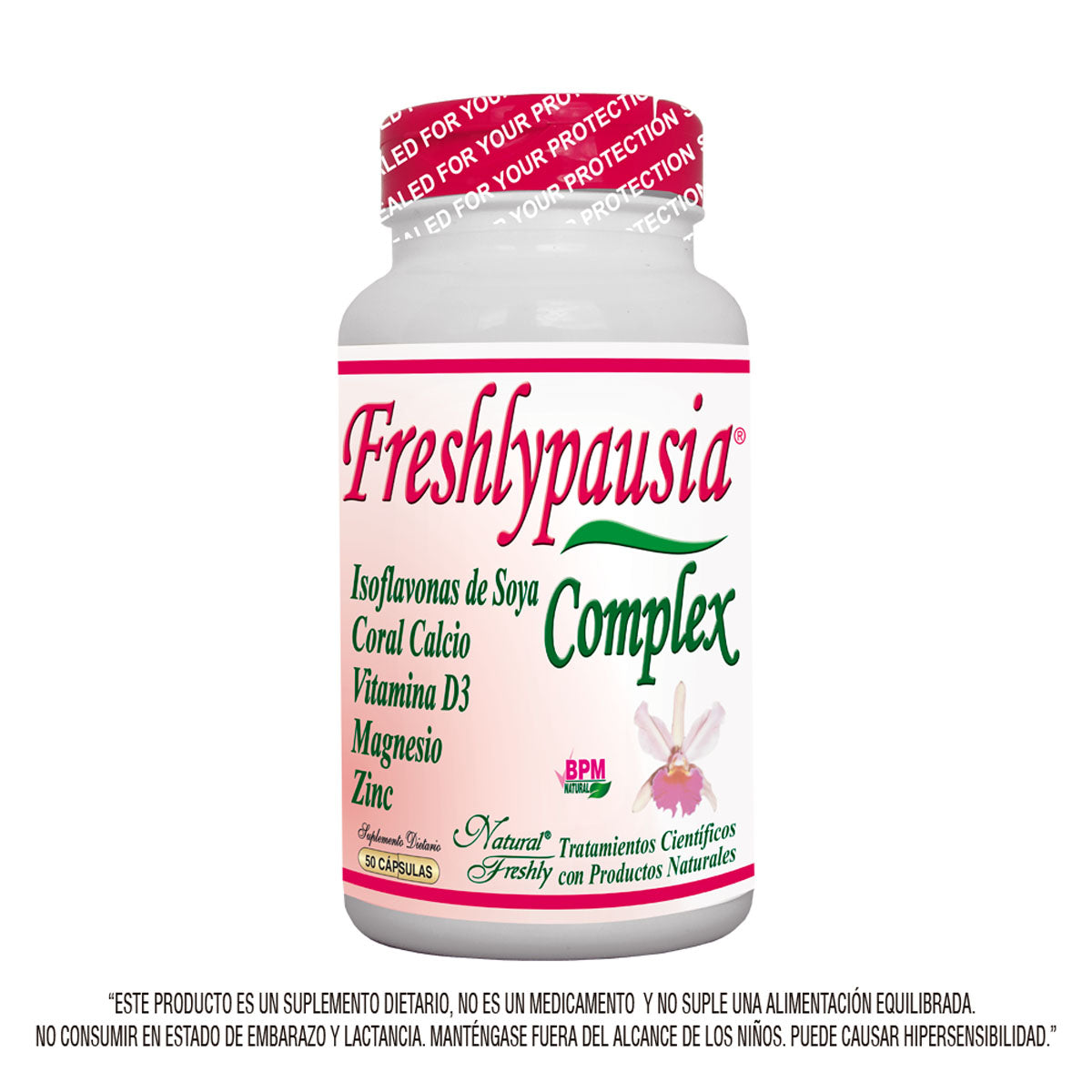 Freshlypausia complex Formula reForzada, Frasco x50