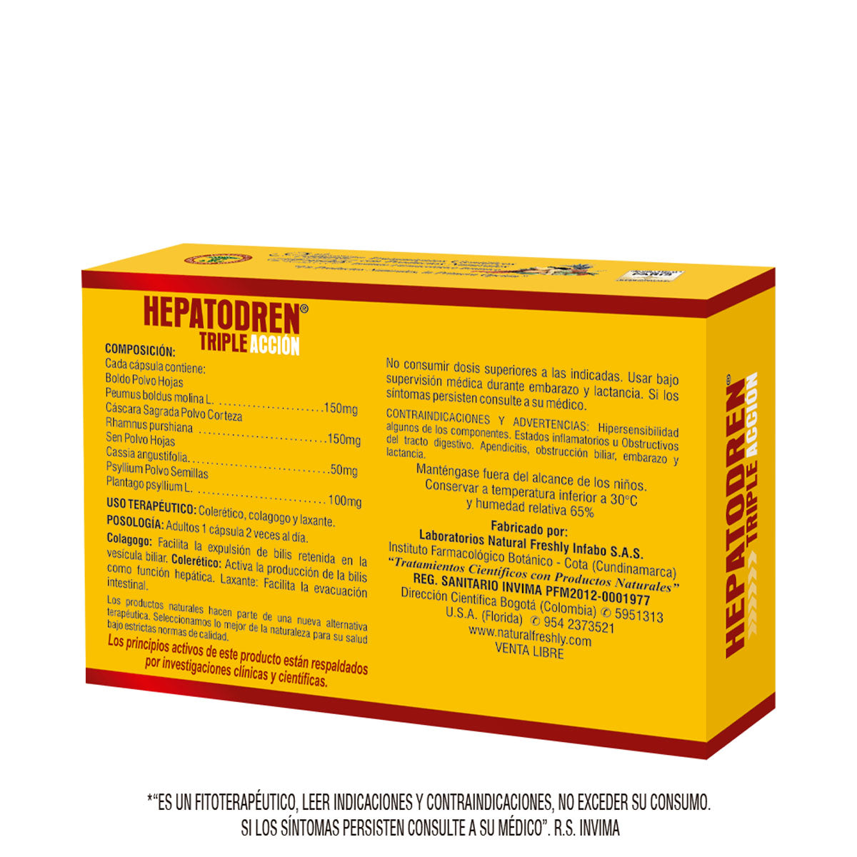 Hepatodren drenador hepatico blister x 60 capsulas