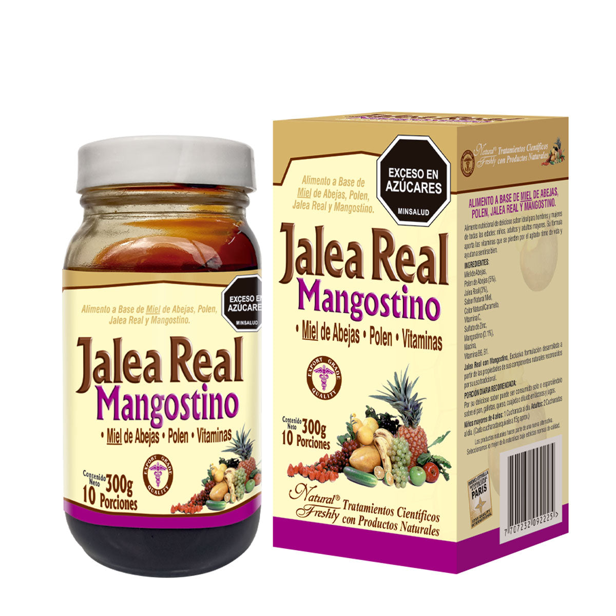 Jalea real con mangostino Frasco x 300gr