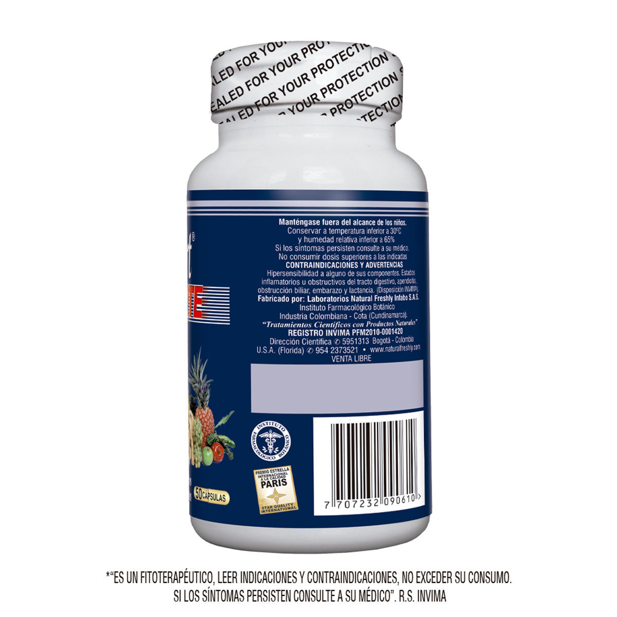 LaxaFort Forte Frasco x 50 cap 500mg