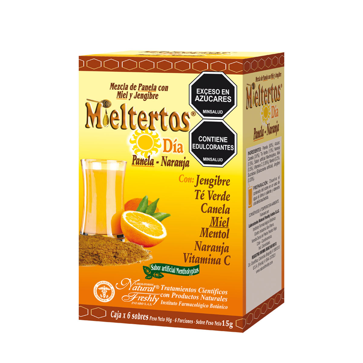 Mieltertos gripa día naranja jengibre 1 sachet