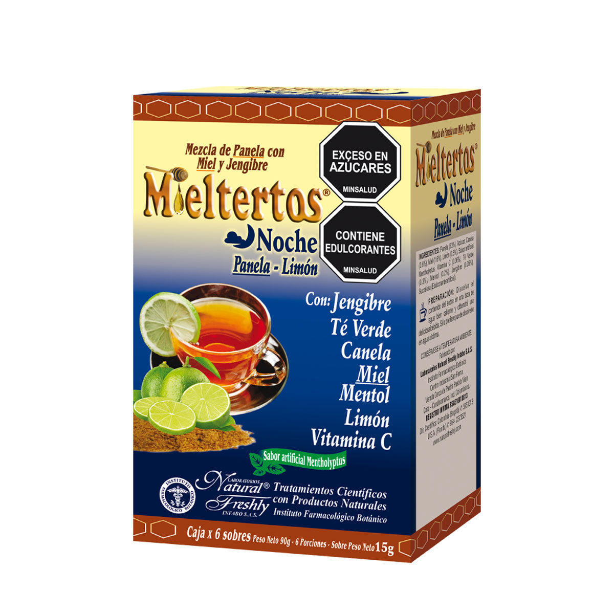 Mieltertos gripa noche panela limón 1 sachet