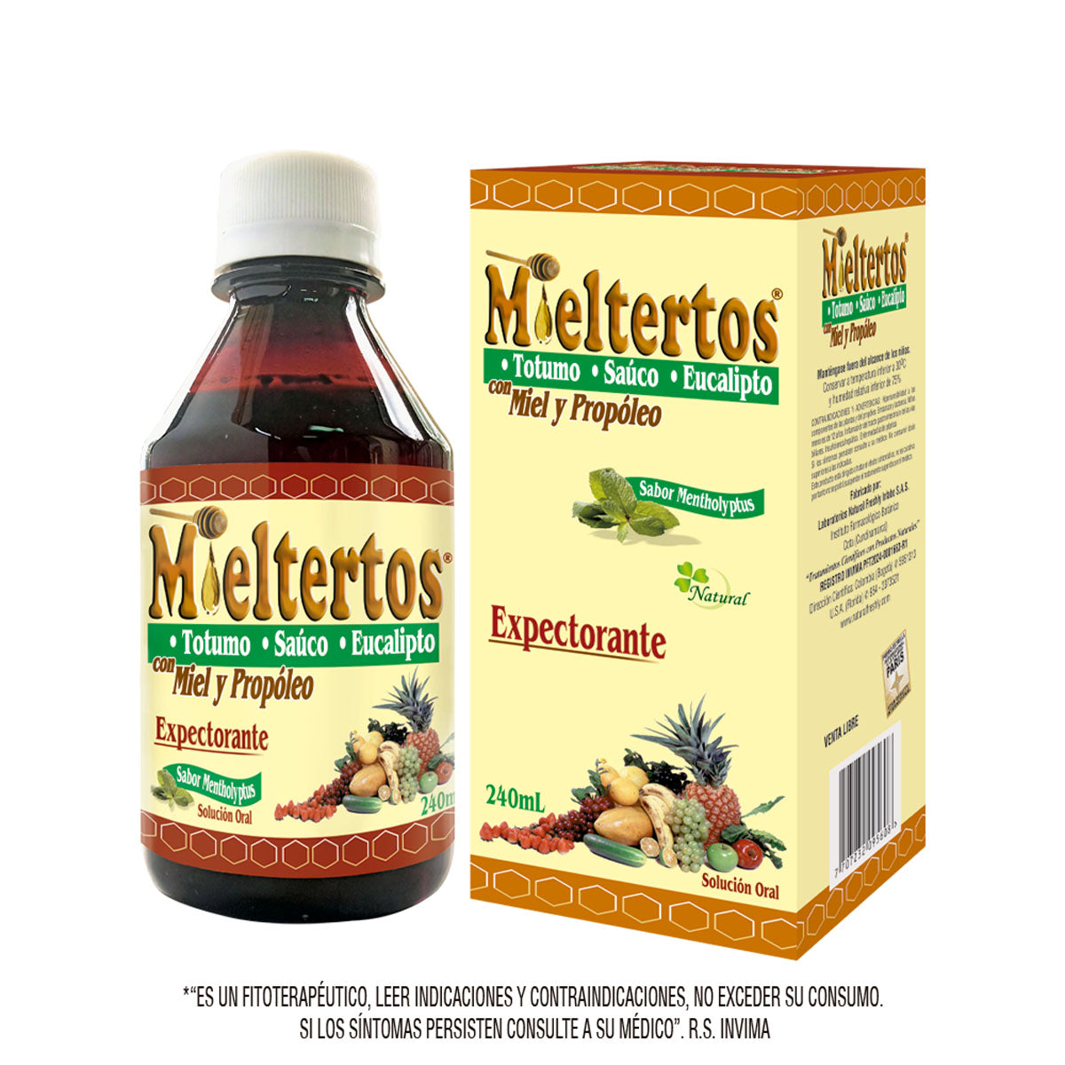 Mieltertos miel totumo sauco eucalipto