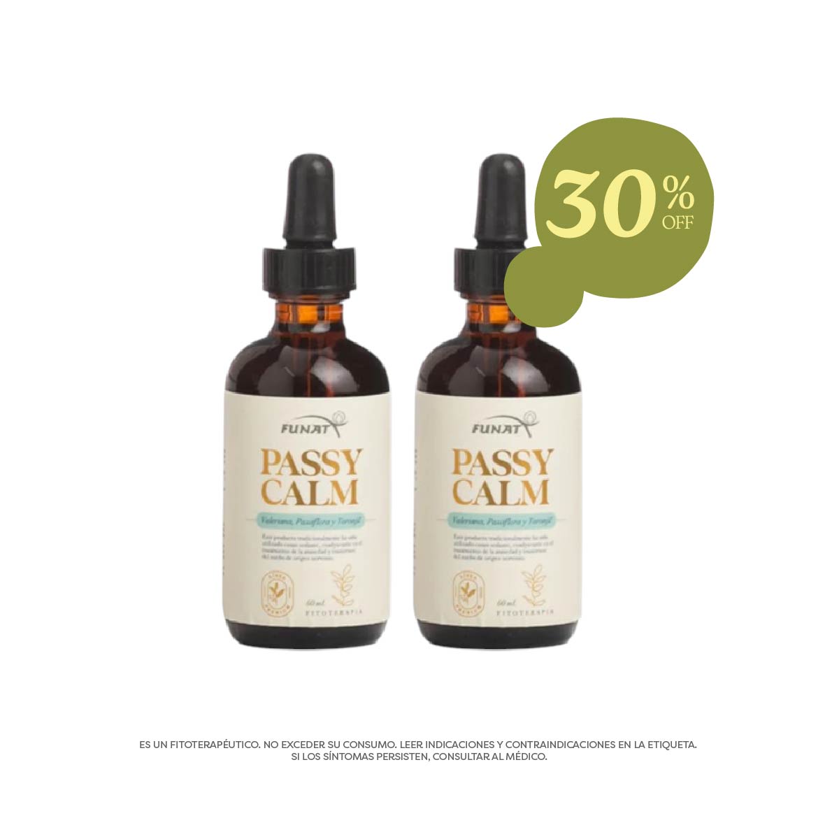 Compra Passycalm Extracto x 60 ml y lleva Passycalm Extracto x 60 ml con 30% OFF