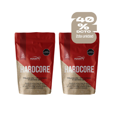 Por la compra de Whey Protein Hardcore 2lb Vainilla, lleva Whey Protein Hardcore 2lb Chocolate con 40% OFF