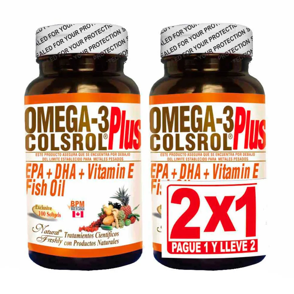 Colsrol Plus Omega 3 + Vita E X 100 2X1