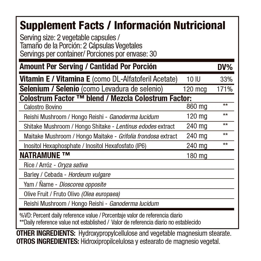 Colostrum factor x60 capsulas