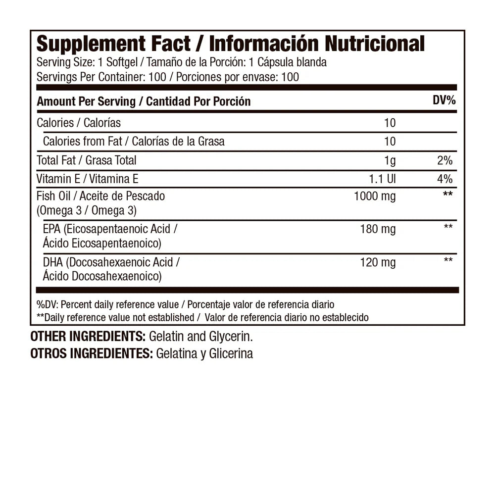 Omega 3 x100 softgels