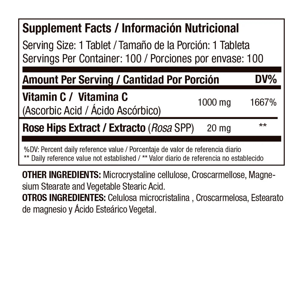 Vitamina c 1000 x100 capsulas