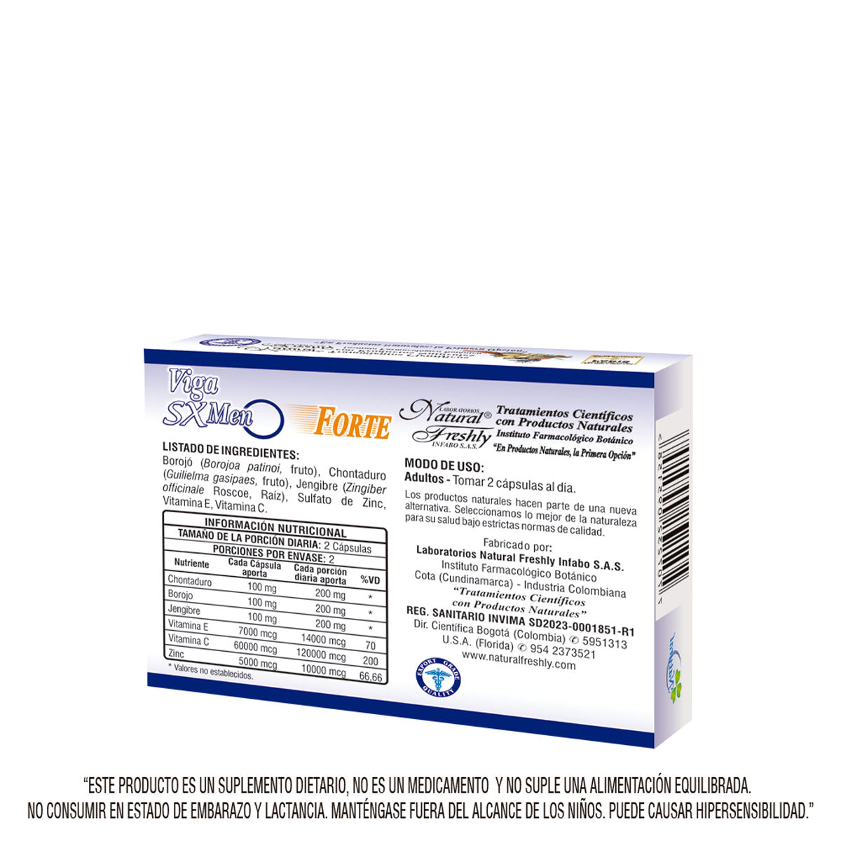 viga sx men Forte blister x 4 capsulas