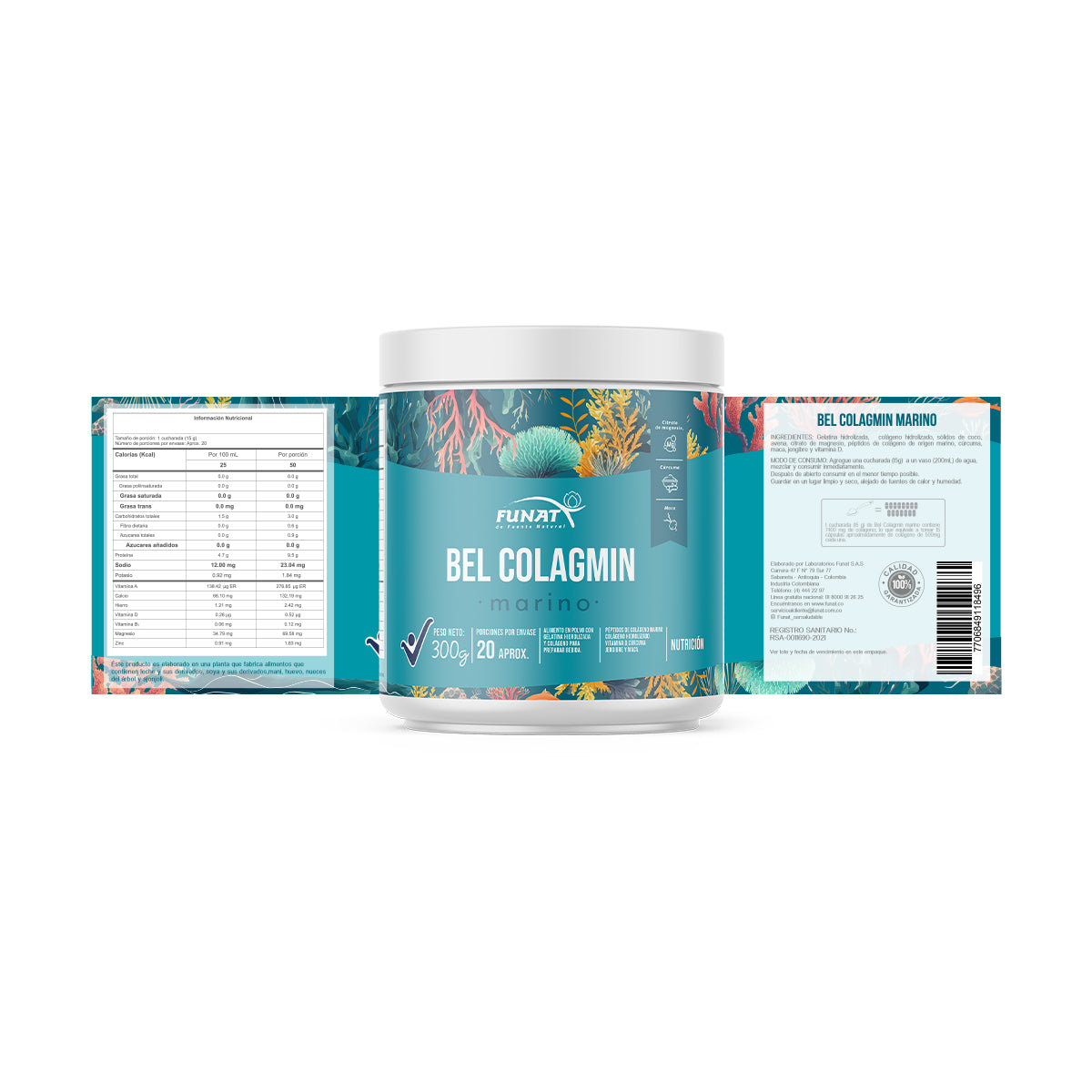 Bel Colagmin péptidos de colágeno marino