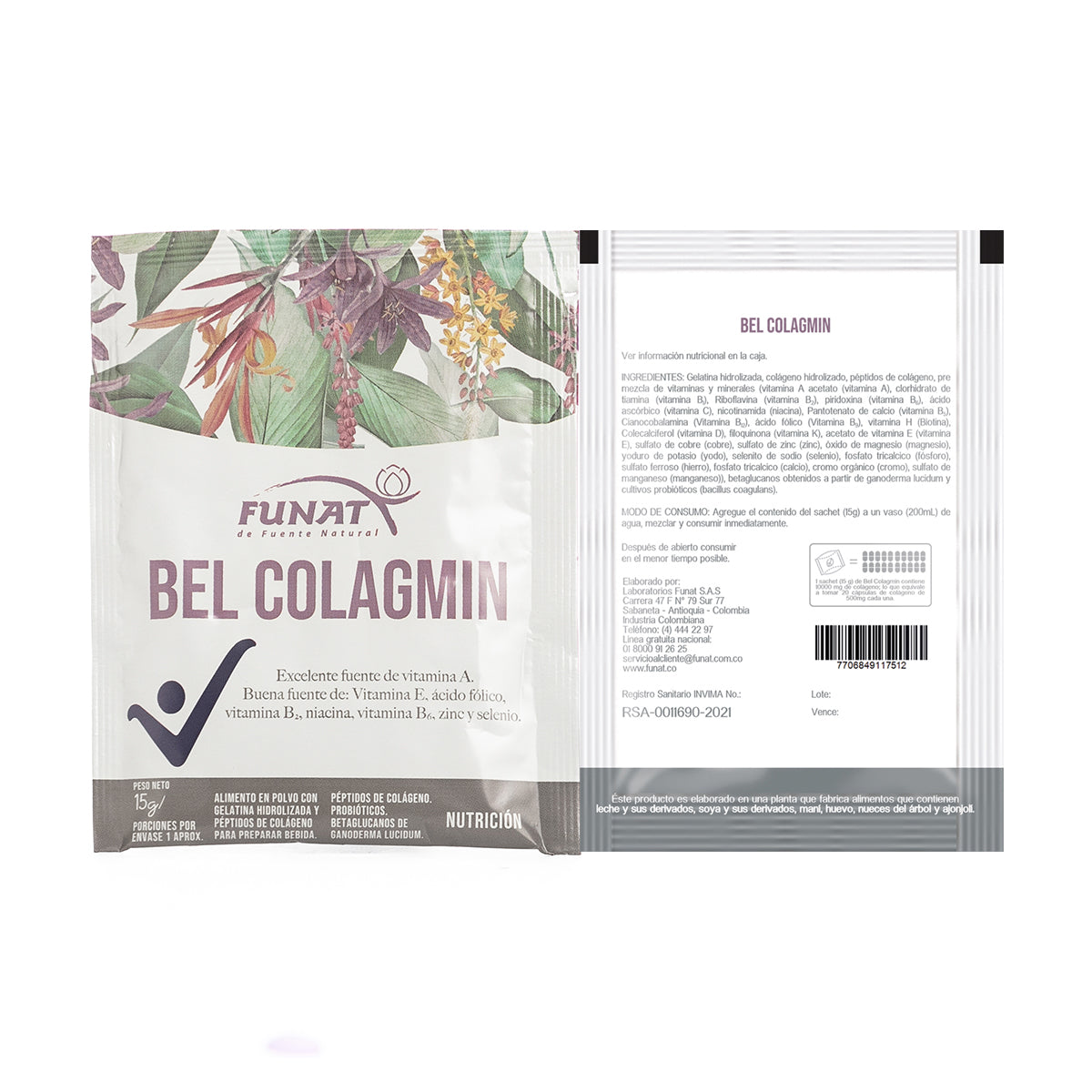 Sachet x15 gr sin sabor Belcolagmin