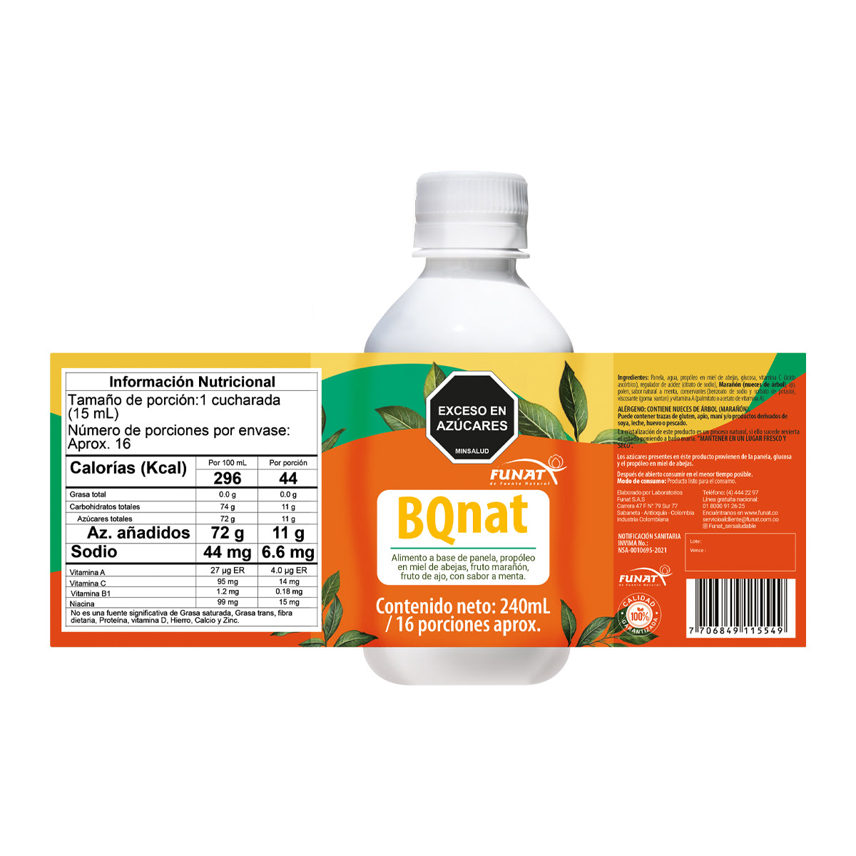 Bqnat jarabe 240 ml