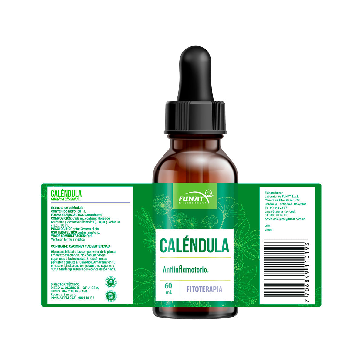 Extracto de calendula 60 ml