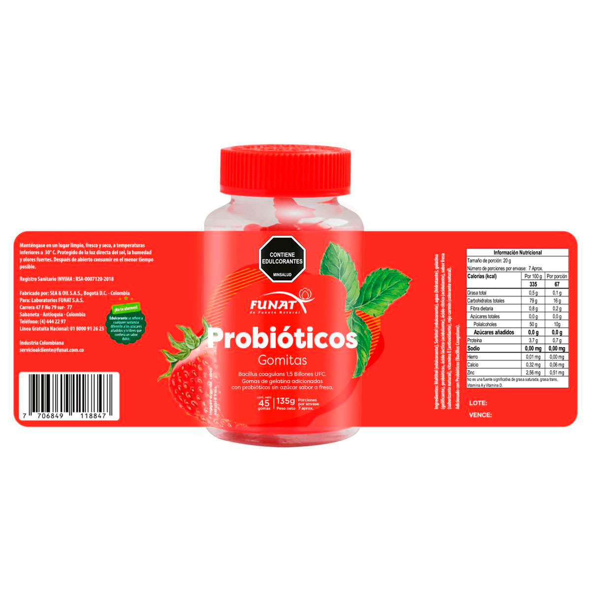 Gomitas con probióticos