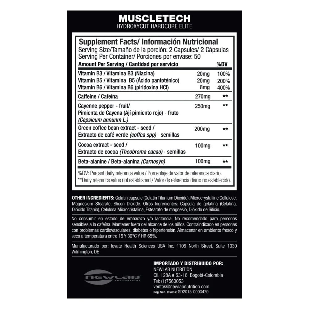 Hidroxycut Hard Core X 100 Cap Liq