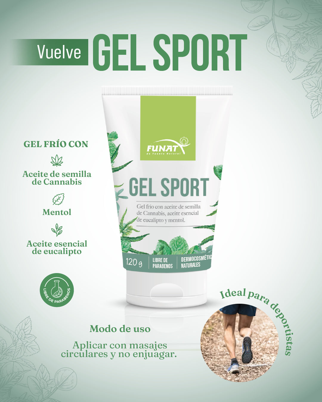 Gel sport 120 gr