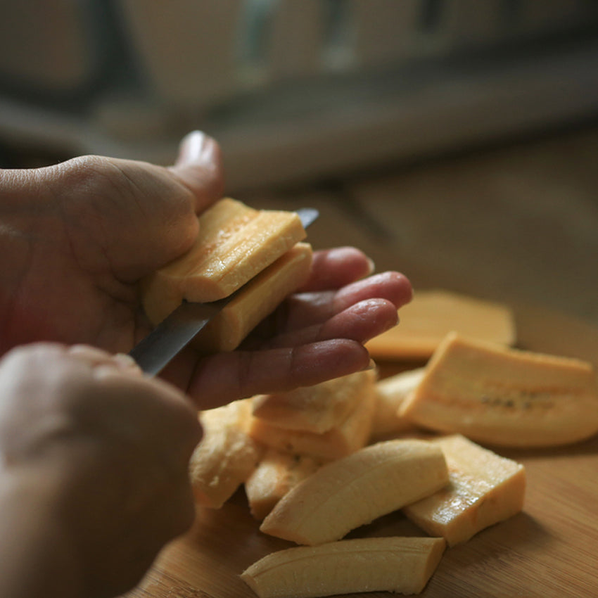 Puré de plátano maduro con Ghee