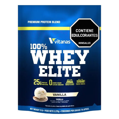 Whey elite 5 lb vainilla vitanas