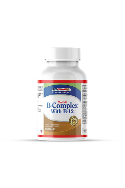 B-Complex with B12
(90 Tablets)