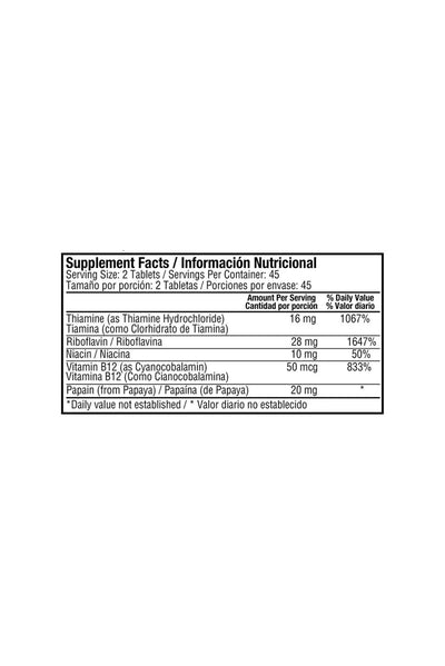 B-Complex with B12
(90 Tablets)