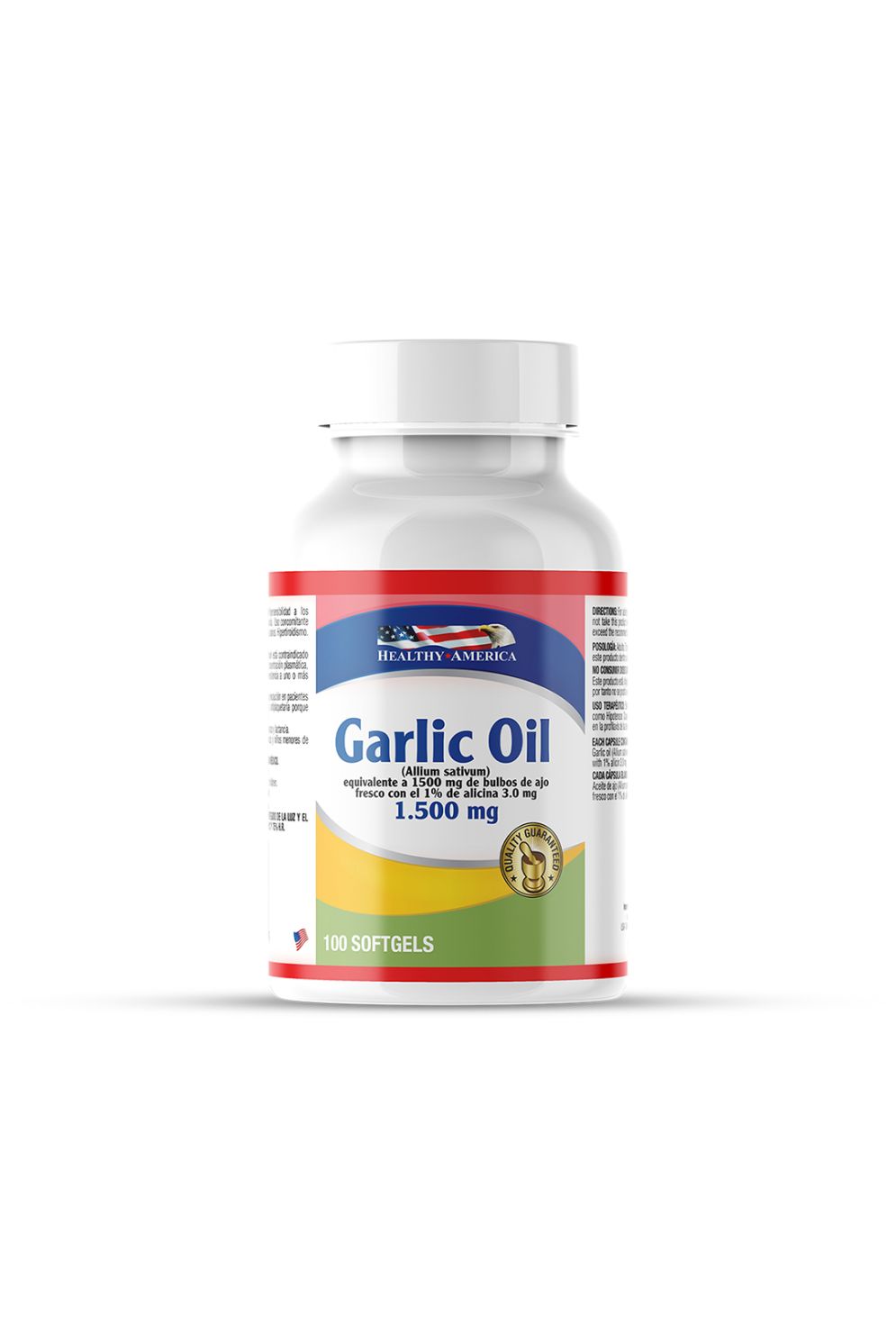 Garlic Oil 1.500 mg
(100 Softgels)