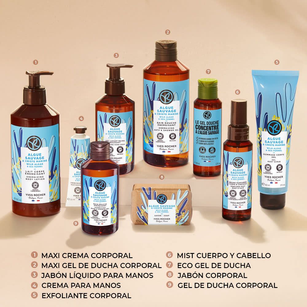 Jabón Líquido de Manos Algas Salvajes e Hinojo Marino 190 mL