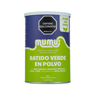 BATIDO VERDE EN POLVO 500 GR MUMU
