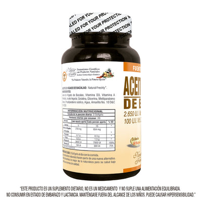 Aceite hígado de bacalao, Frasco x 60 soFtgels - 15% Off