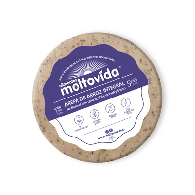 WHOLE GRAIN MULTICEREAL RICE AREPA WITH QUINOA, CHIA, SESAME, AND FLAXSEED
