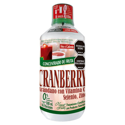 Bebida Funcional concentrada de cranberry