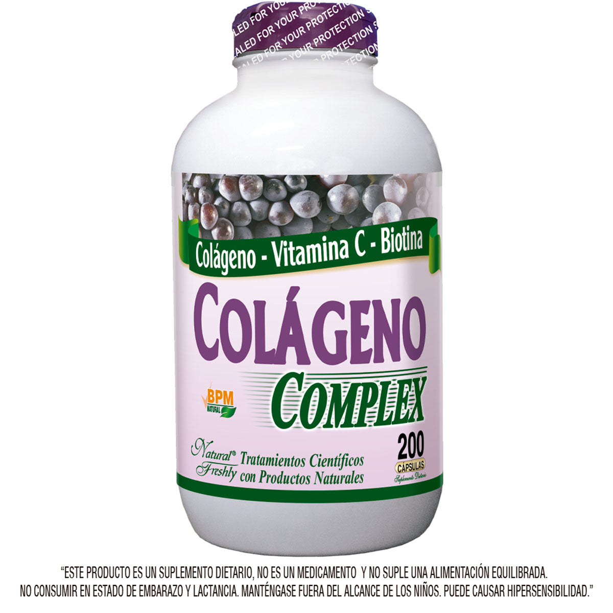 Colágeno complex, Frasco x 200 cap