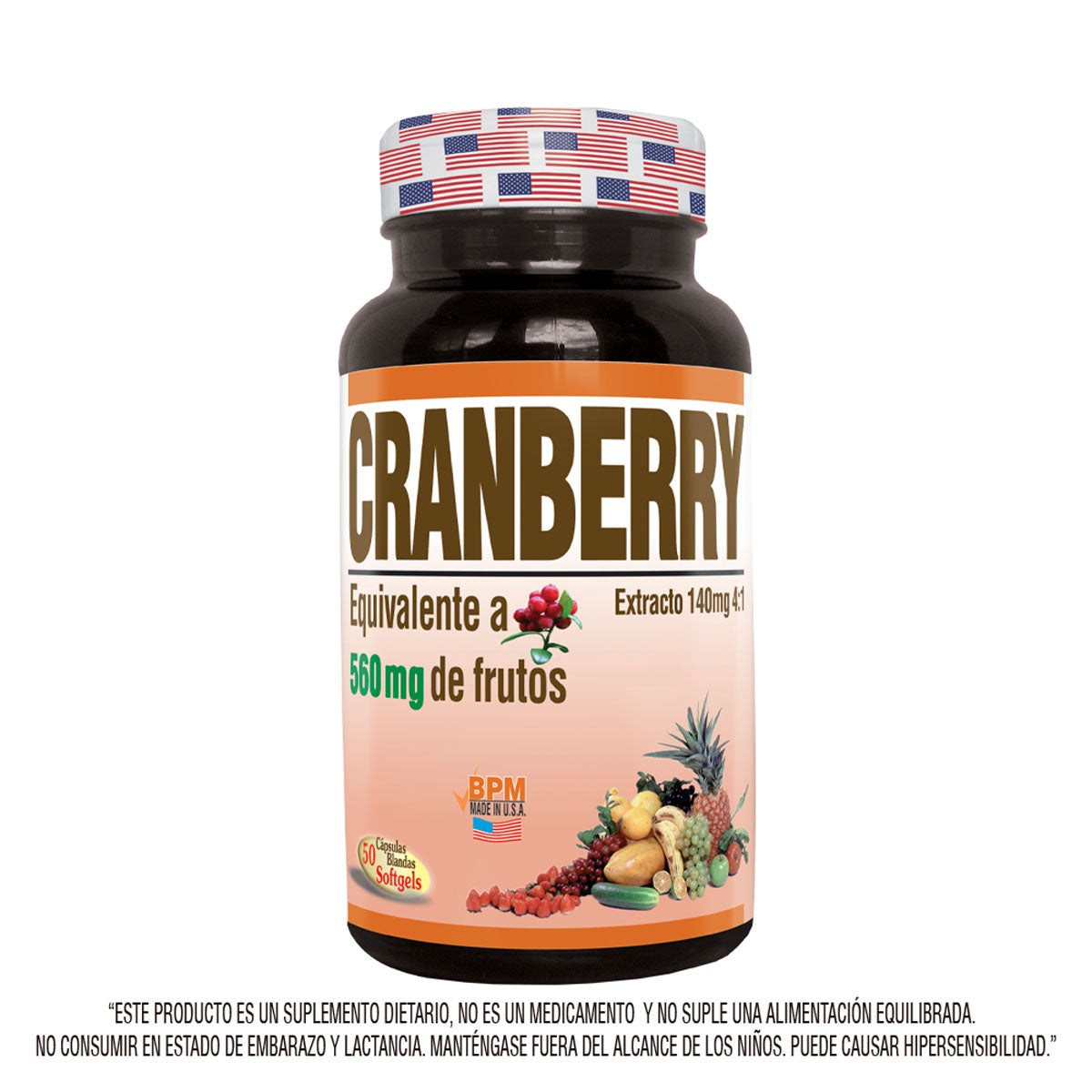Cranberry x 50 soFtgels made in usa