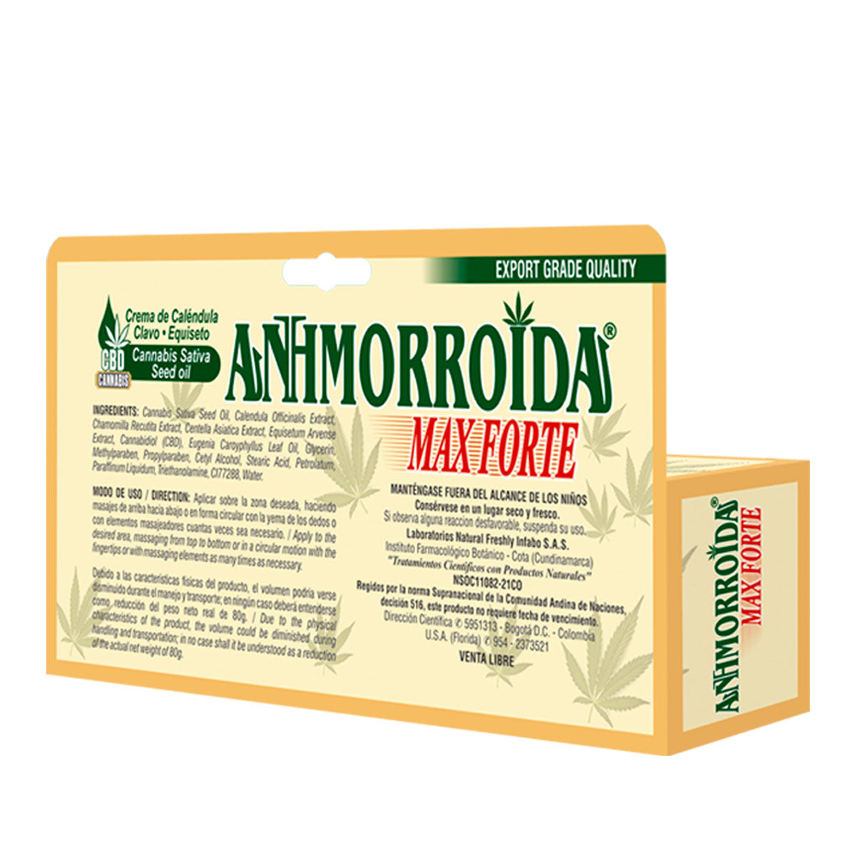 Crema anhmorroidal max Forte cbd tubo x 80g