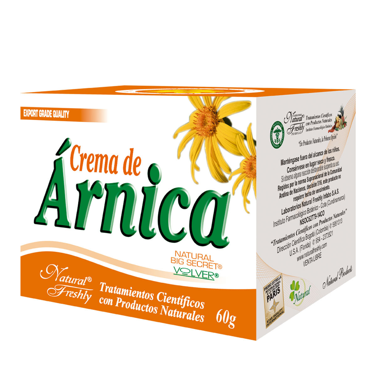 Crema de árnica volver pote x 60g