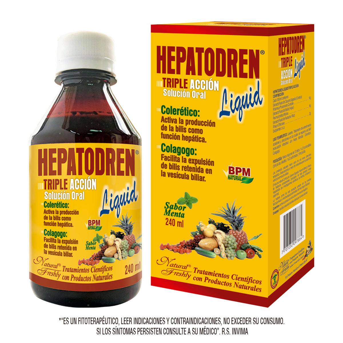 Hepatodren limpiador hepatico Frasco x 240 ml
