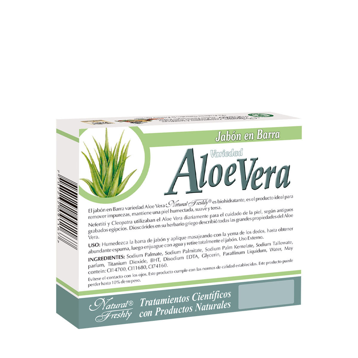 Jabón de aloe vera barra 90 gr