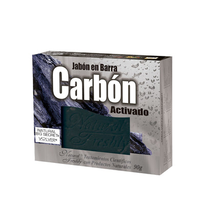 Jabón de carbón activado barra x 90g