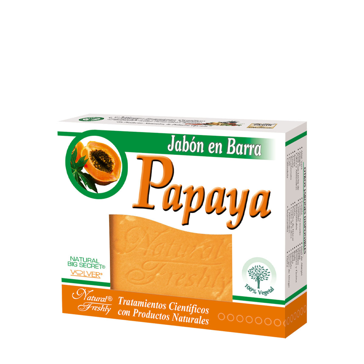 Jabón de papaya barra x 90 g