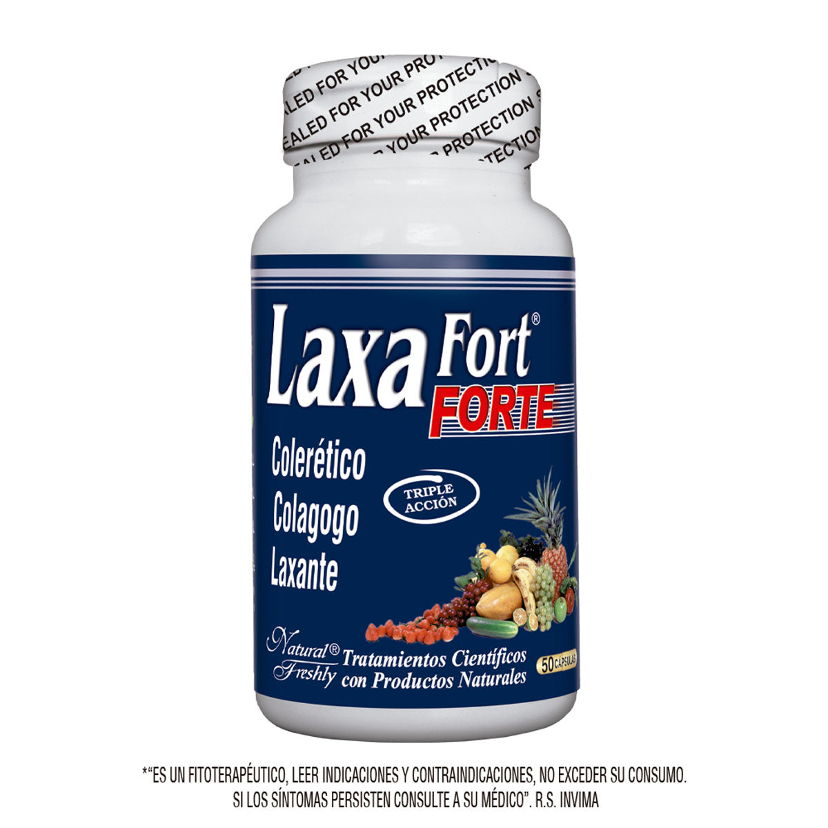 LaxaFort Forte Frasco x 50 cap 500mg