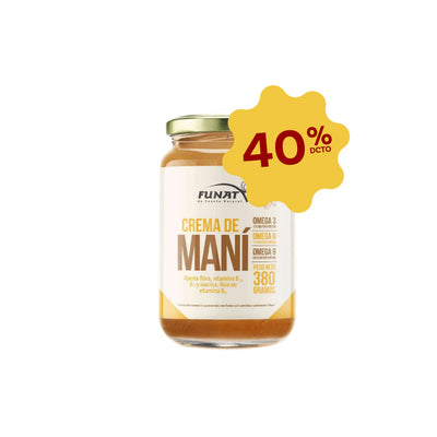 Crema de mani natural x 380 gr - 40% Off