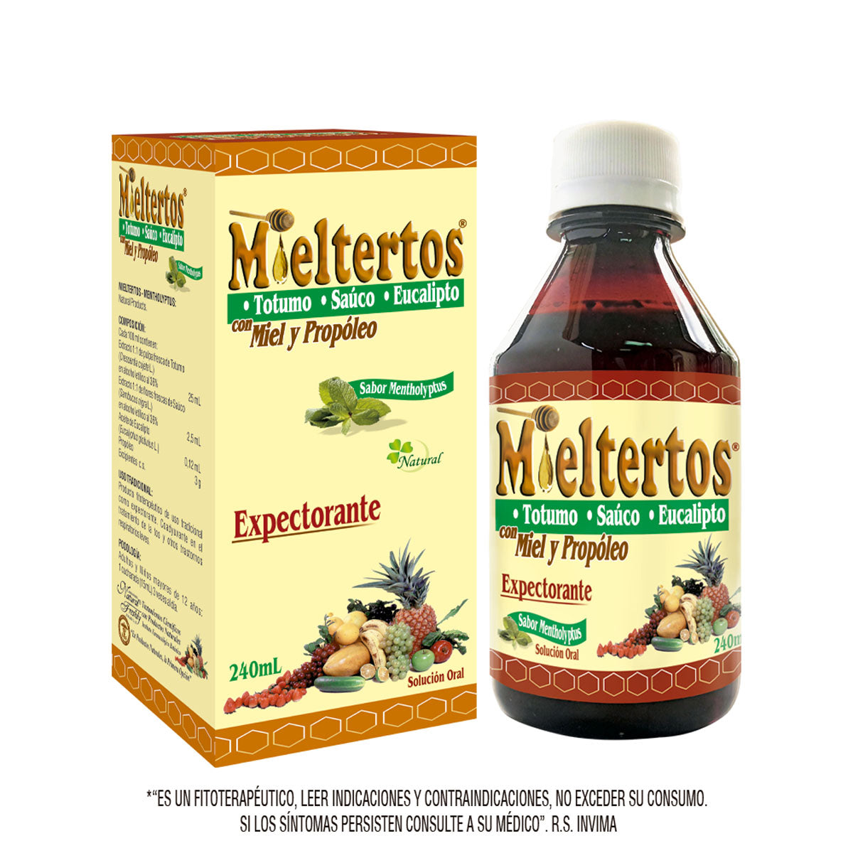 Mieltertos miel totumo sauco eucalipto 