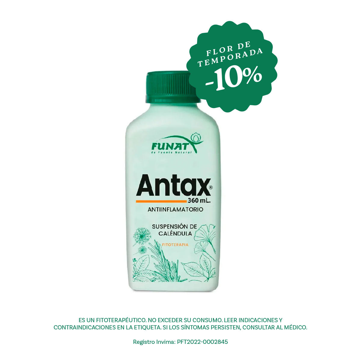 Antax suspensión de caléndula para uso antiinflamatorio
